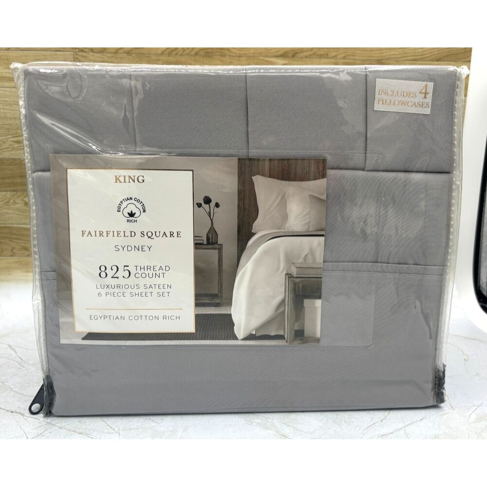 Fairfield Square 825 Thread Count‎ Egyptian Cotton Sheet Set 6 Piece Macys King